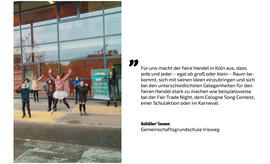 Schüler*innen der Gemeinschaftsgrundschule Irisweg in Köln (Bild: Fairtrade Deutschland/Anna-Maria Langer)