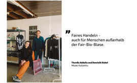 Thordis Addelia und Dominik Siebel, Mode Kollektiv (Bild: Fairtrade Deutschland/Anna-Maria Langer)