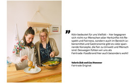 Valerie Jeck und Lisa Stemmer von Fairtrade Original (Bild: Fairtrade Deutschland/Anna-Maria Langer)