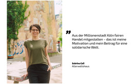 Sabrina Cali vom Allerweltshaus (Bild: Fairtrade Deutschland/Anna-Maria Langer)
