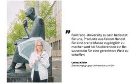 Corinna Köhler von der Steuerungsgruppe Universität zu Köln (Bild: Fairtrade Deutschland/Anna-Maria Langer)